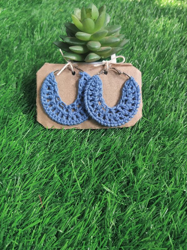 Steel Blue Semi Circle Hoops