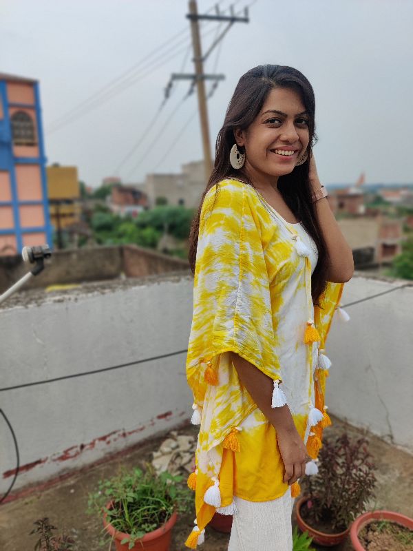 Yellow Tie And Dye Shrug — photo 3
