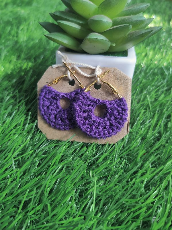 Crochet Hoop Earrings