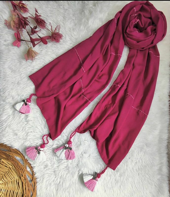 Twisted Tassel Scarf