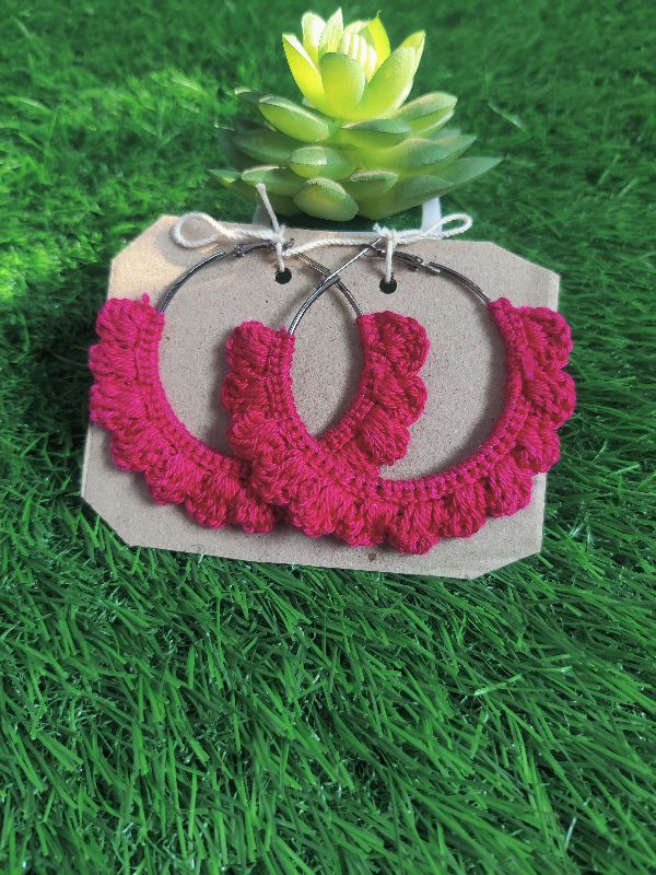 Fuchsia Pink Hoops — photo 2