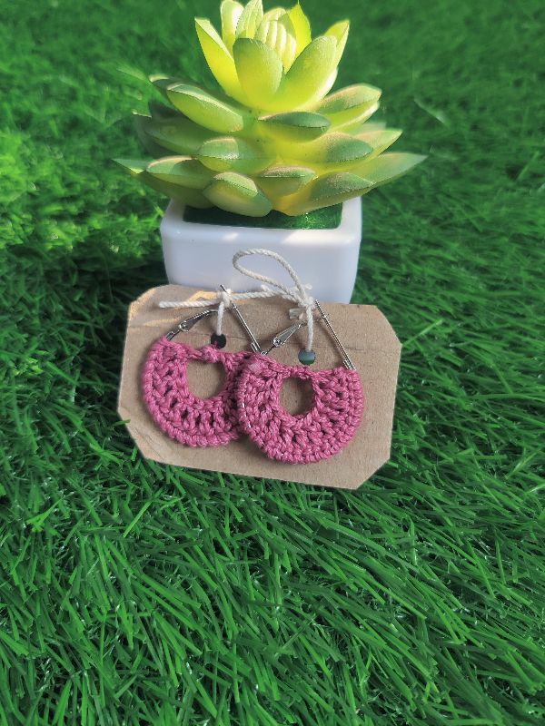 Onion Pink Oval Hoops