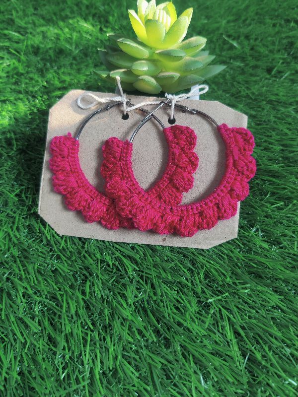 Fuchsia Pink Hoops — photo 3