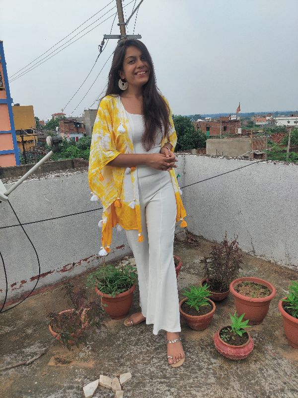 Yellow Tie And Dye Shrug — photo 5