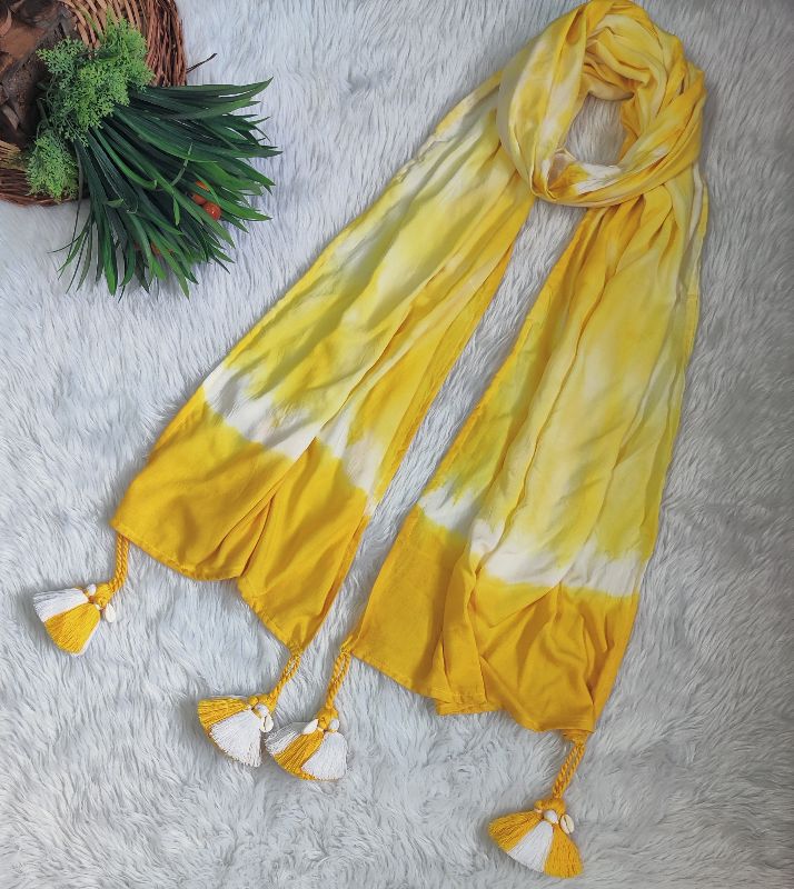 Twisted Yellow Scarf