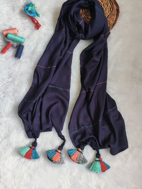 Twisted Tassel Scarf