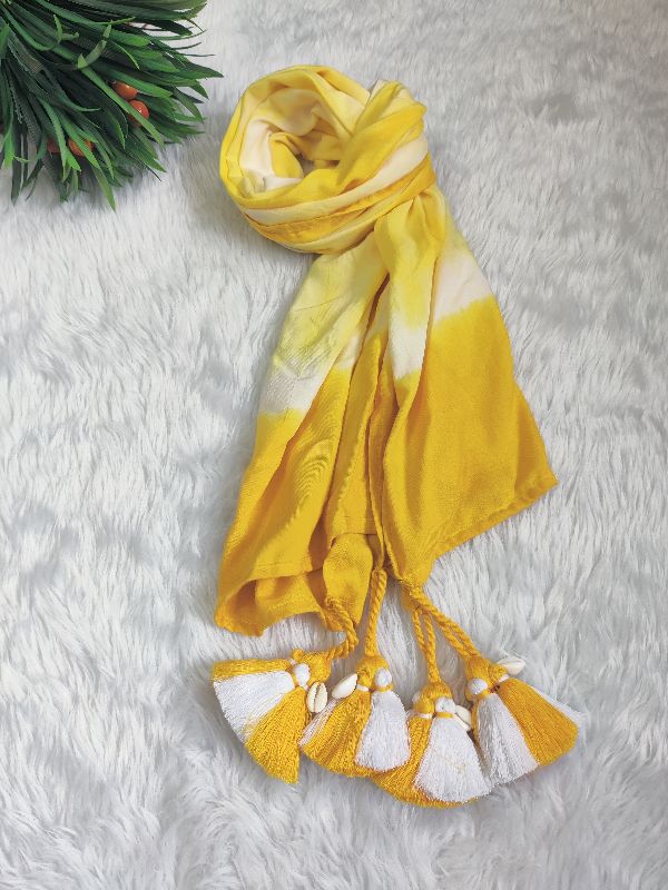 Twisted Yellow Scarf — photo 8