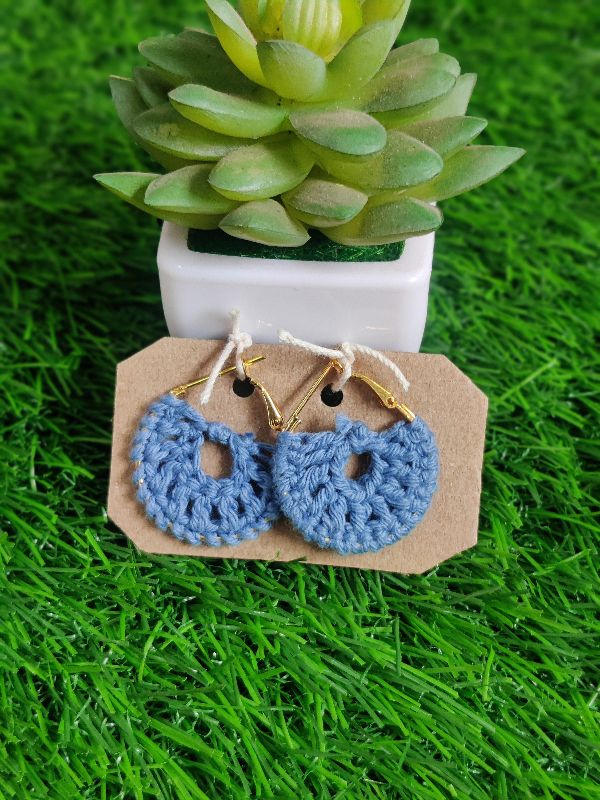 Steel Blue Oval Hoops — photo 3